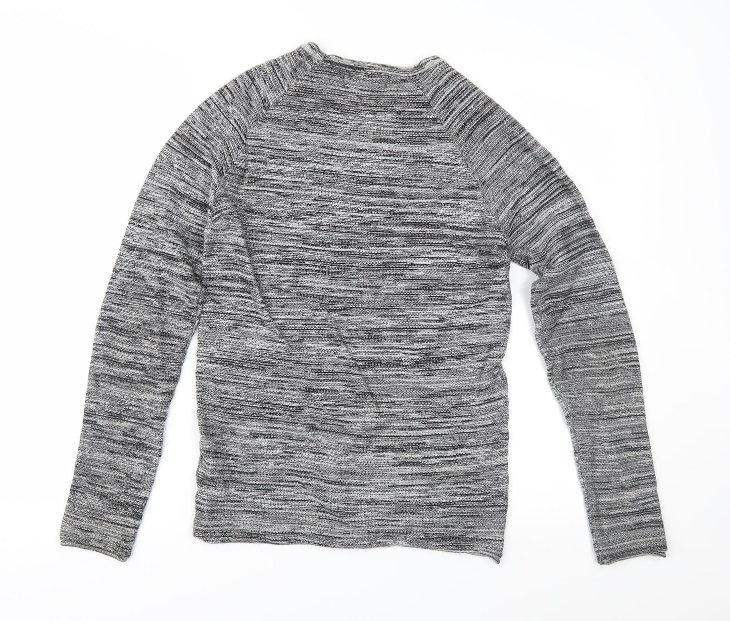 rimark Mens Grey  Knit Pullover Jumper Size S