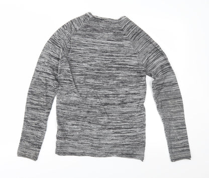 rimark Mens Grey  Knit Pullover Jumper Size S