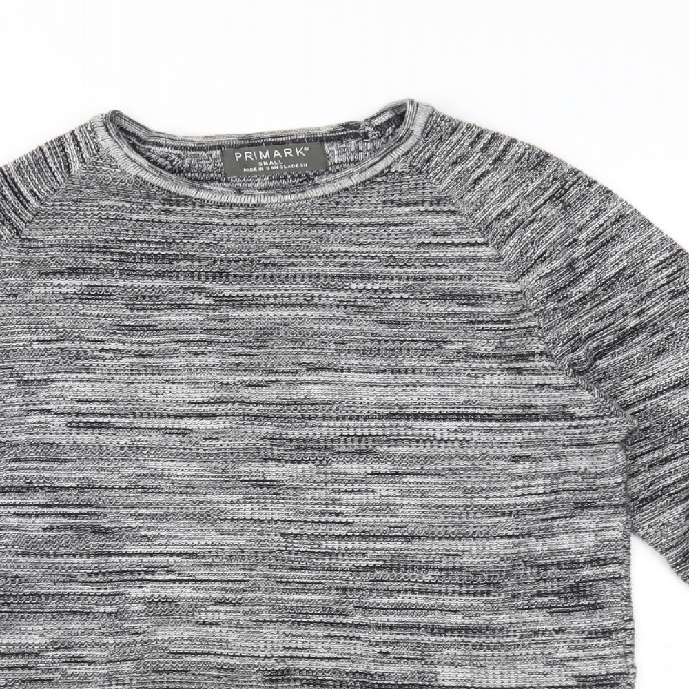 rimark Mens Grey  Knit Pullover Jumper Size S
