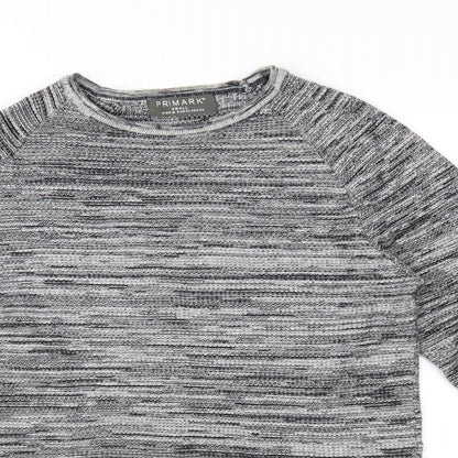 rimark Mens Grey  Knit Pullover Jumper Size S