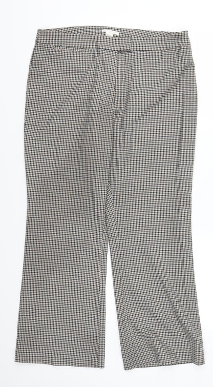 Womens UK Size 16 H&M Regular Fit  Brown Trousers