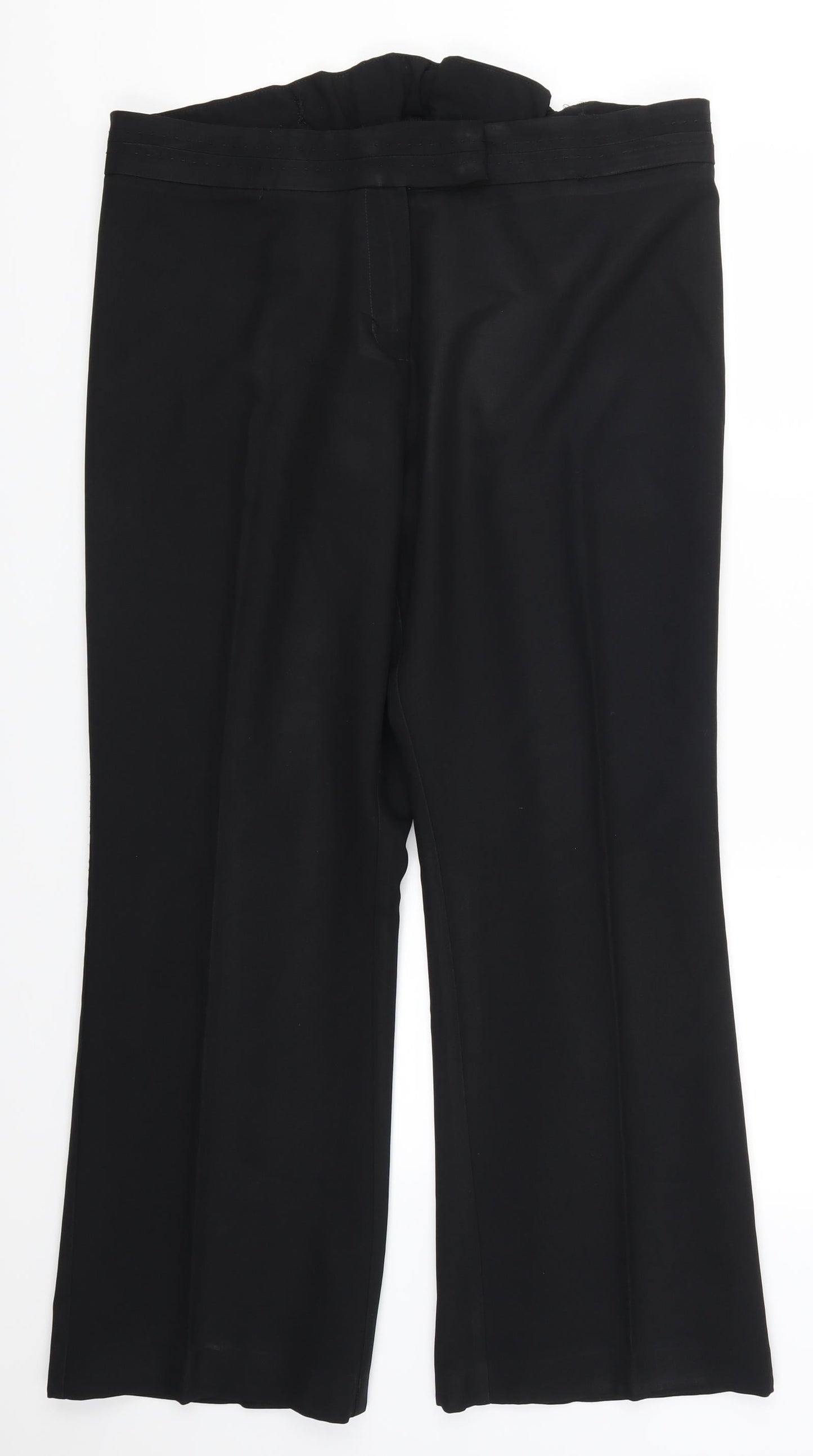 Avenue Womens Black   Trousers  Size 18 L29 in