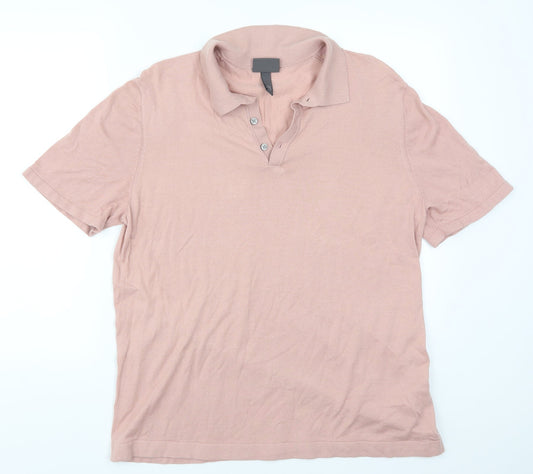 H&M Mens Pink    Polo Size XL