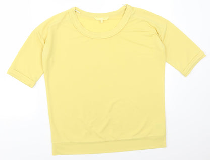 Womens UK Size 8 NEXT Yellow Basic T-Shirt