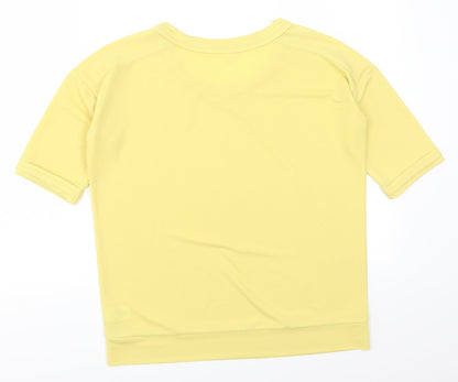 Womens UK Size 8 NEXT Yellow Basic T-Shirt