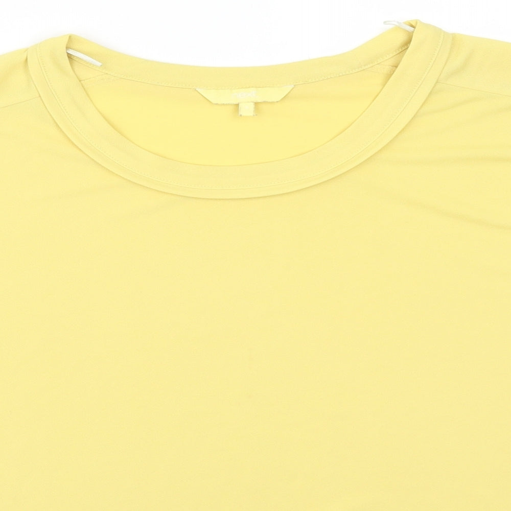 Womens UK Size 8 NEXT Yellow Basic T-Shirt