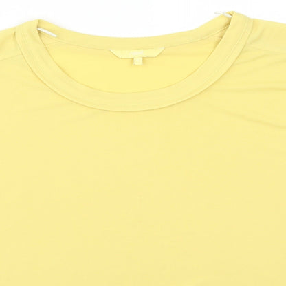 Womens UK Size 8 NEXT Yellow Basic T-Shirt