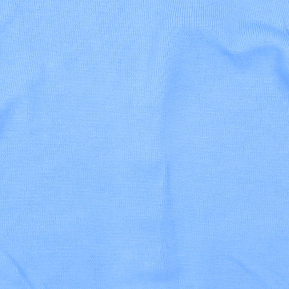 Care Womens Blue   Cardigan Jumper Size M  - Flowers
