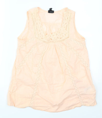 H&M Womens Pink   Basic Tank Size 8