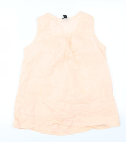 H&M Womens Pink   Basic Tank Size 8