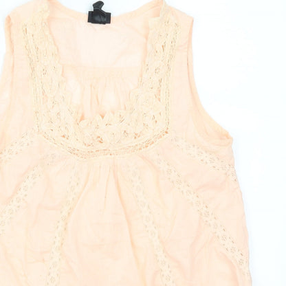 H&M Womens Pink   Basic Tank Size 8