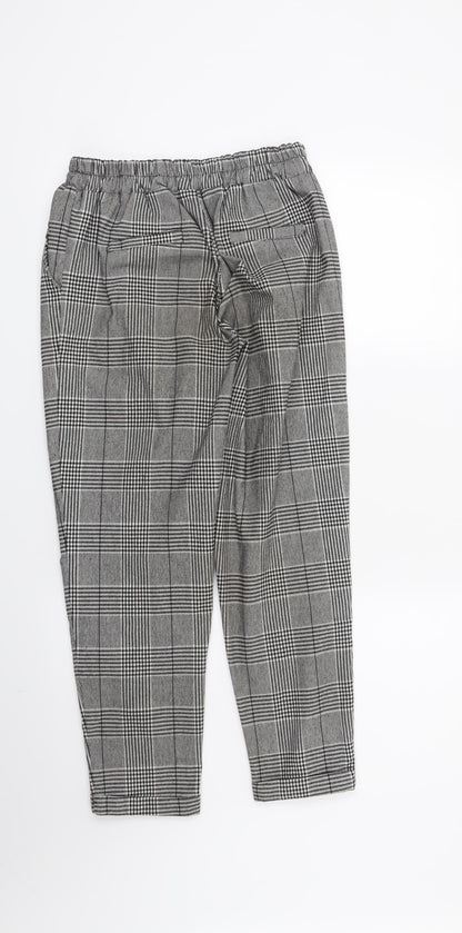 Womens UK Size 10 Boohoo Regular Fit  Black Trousers