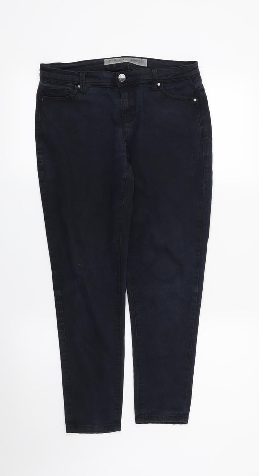 DENIM CO Womens Blue   Skinny Jeans Size 10 L25 in