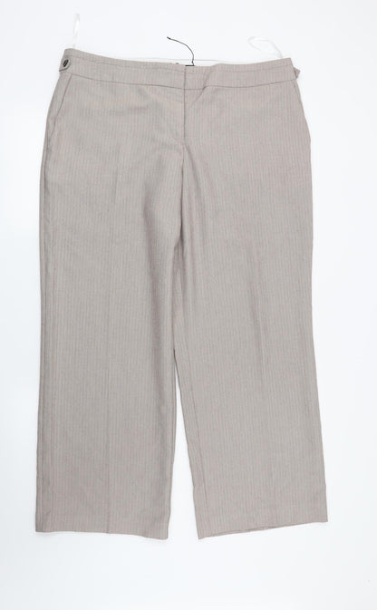 Womens UK Size 16 NEXT Regular Fit  Brown Trousers