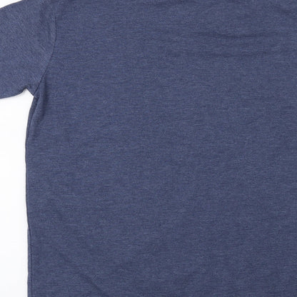 Preworn Boys Blue   Basic T-Shirt Size 12 Years  - Eat Sleep Scoot Repeat