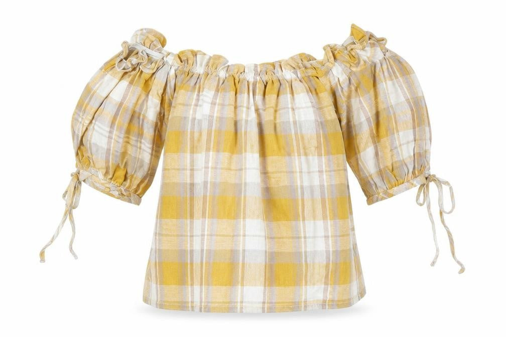 Womens UK Size 8 Newlook Yellow Basic Blouse