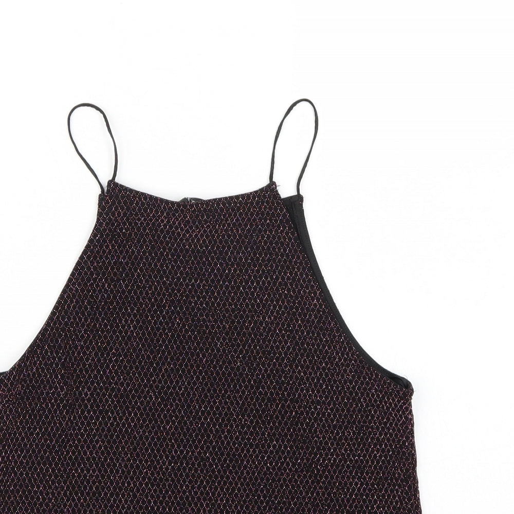 Womens UK Size 8 newlook Black Basic Tank