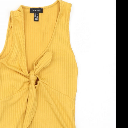 Newlook Womens Yellow   Bodysuit One-Piece Size 8
