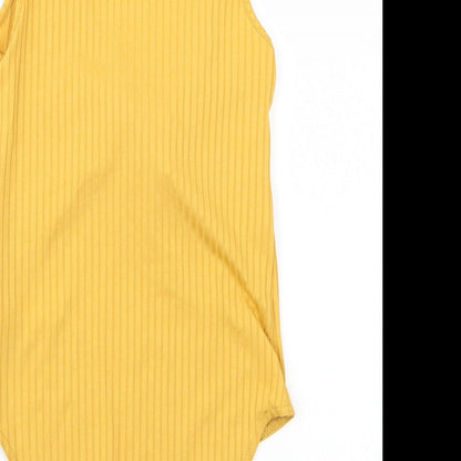 Newlook Womens Yellow   Bodysuit One-Piece Size 8