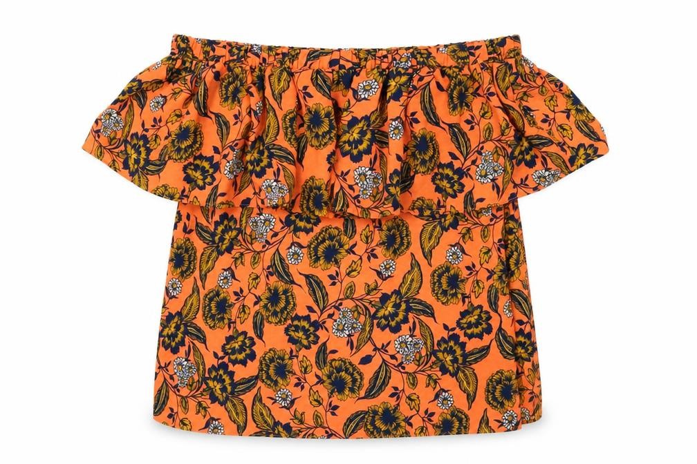 Womens UK Size 8 Peacocks Orange Basic Blouse