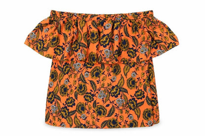 Womens UK Size 8 Peacocks Orange Basic Blouse