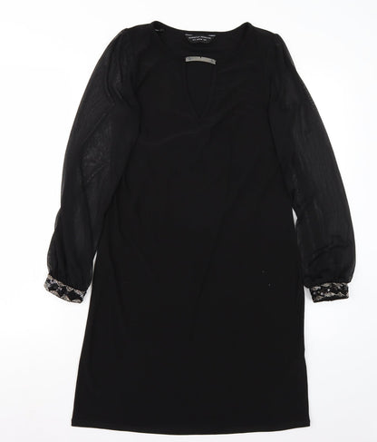Dorothy Perkins Womens Black   A-Line  Size 8