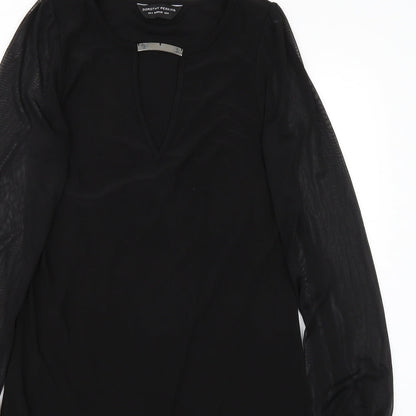 Dorothy Perkins Womens Black   A-Line  Size 8