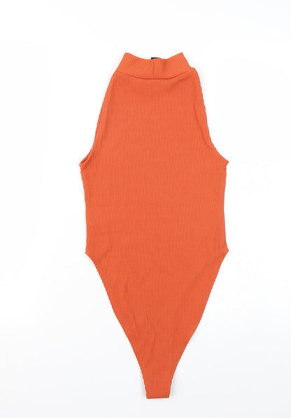 Newlook Womens Orange   Bodysuit One-Piece Size 6