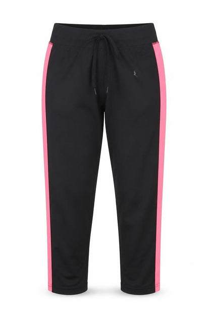Womens UK Size 10 Workout Regular Fit Sweatpants Black Trousers