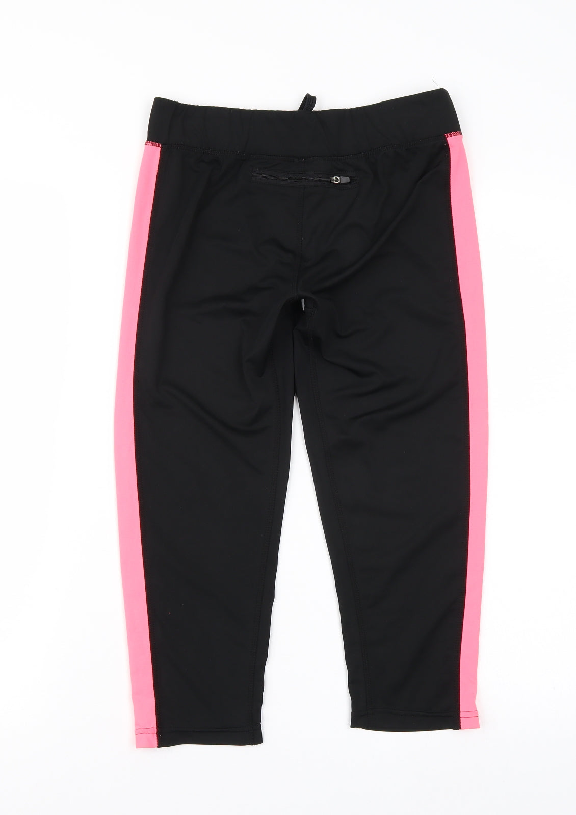 Womens UK Size 10 Workout Regular Fit Sweatpants Black Trousers