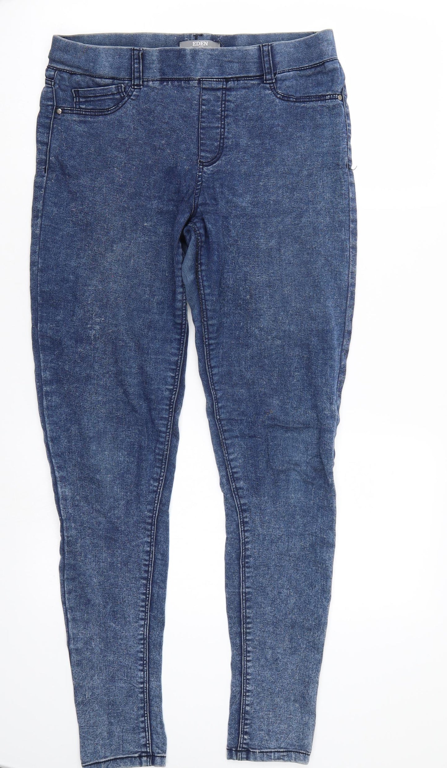 Womens UK Size 10 Eden Regular Fit Straight Blue Jeans
