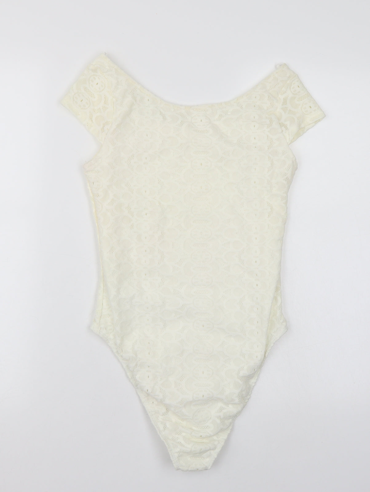 Riverisland Womens Ivory   Bodysuit One-Piece Size 6
