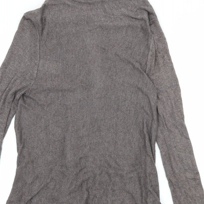 H&M Womens Grey  Knit Cardigan Jumper Size S