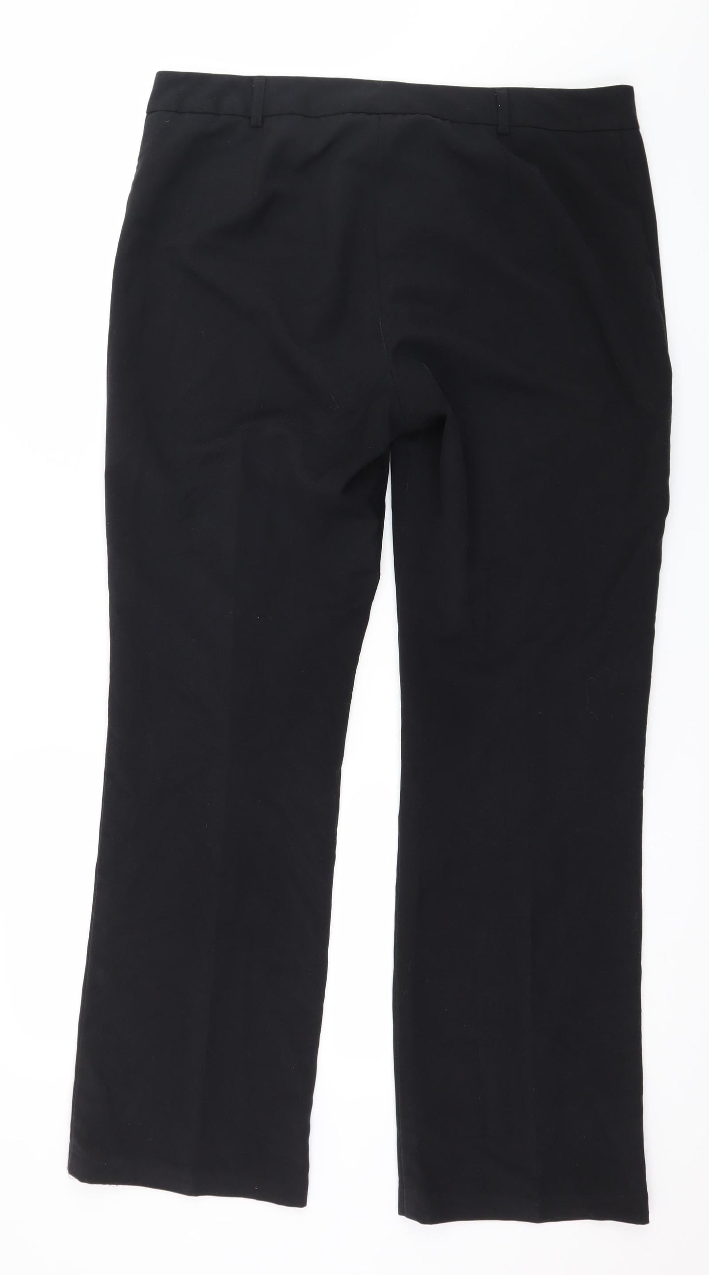Womens UK Size 14 Marks and Spencer Regular Fit  Black Trousers