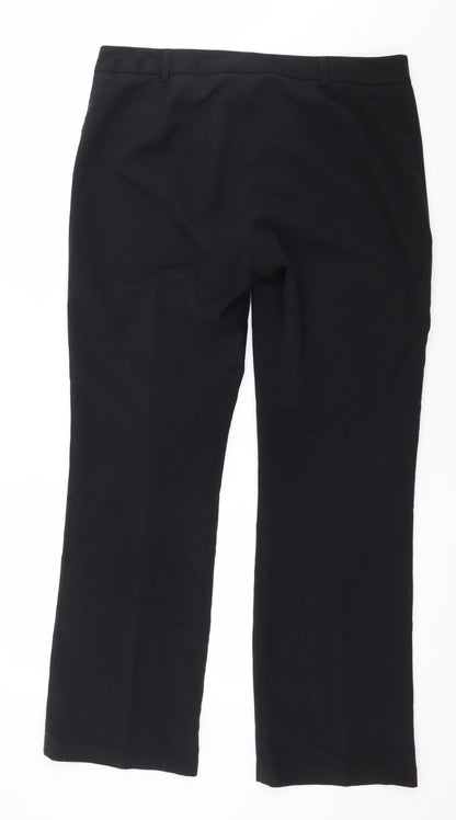 Womens UK Size 14 Marks and Spencer Regular Fit  Black Trousers