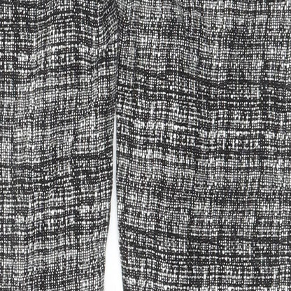 Golddigga Womens Black Geometric  Jegging Trousers Size 10 L27 in