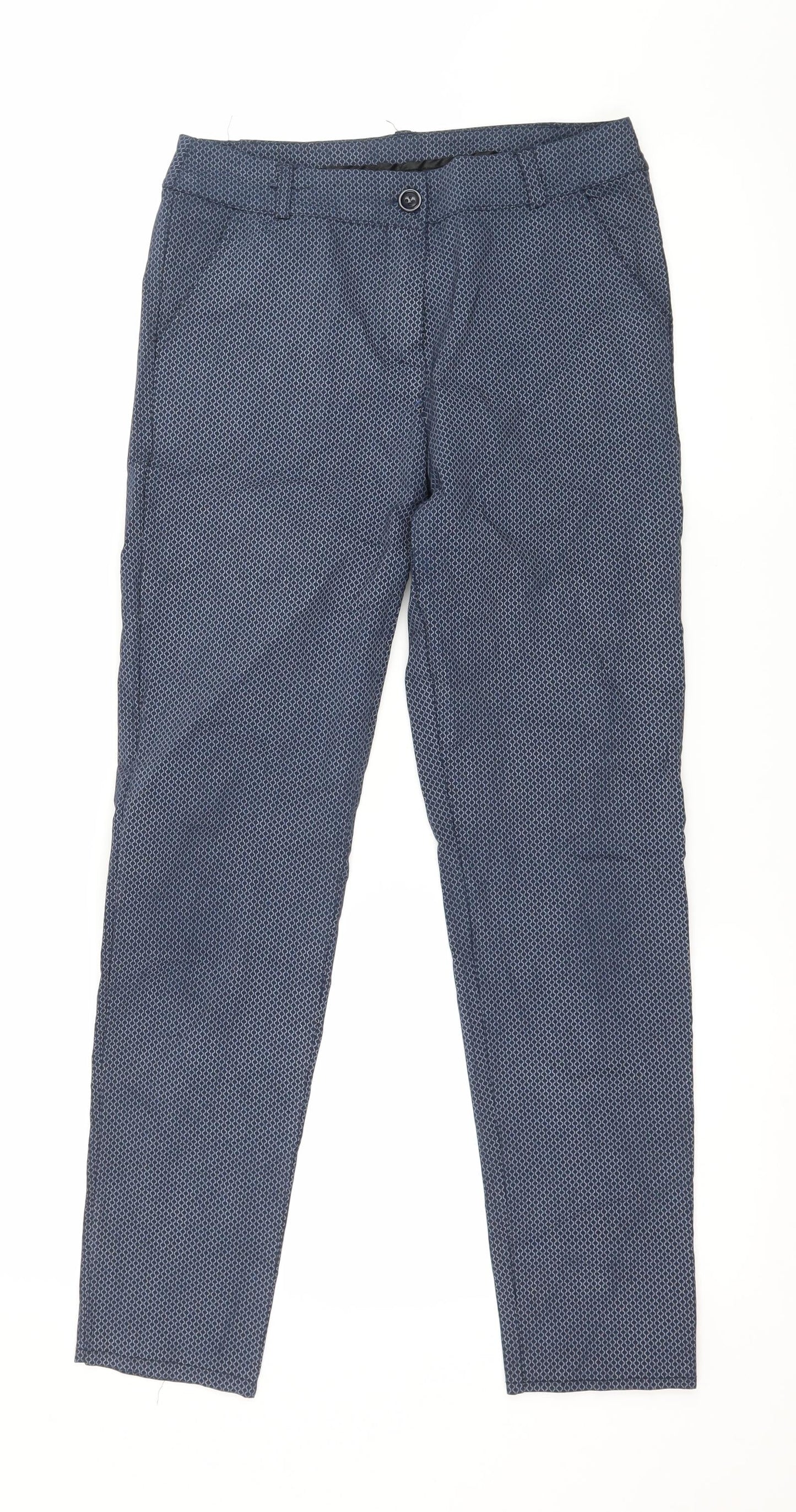 Womens UK Size 30 in Preworn Regular Fit  Blue Trousers