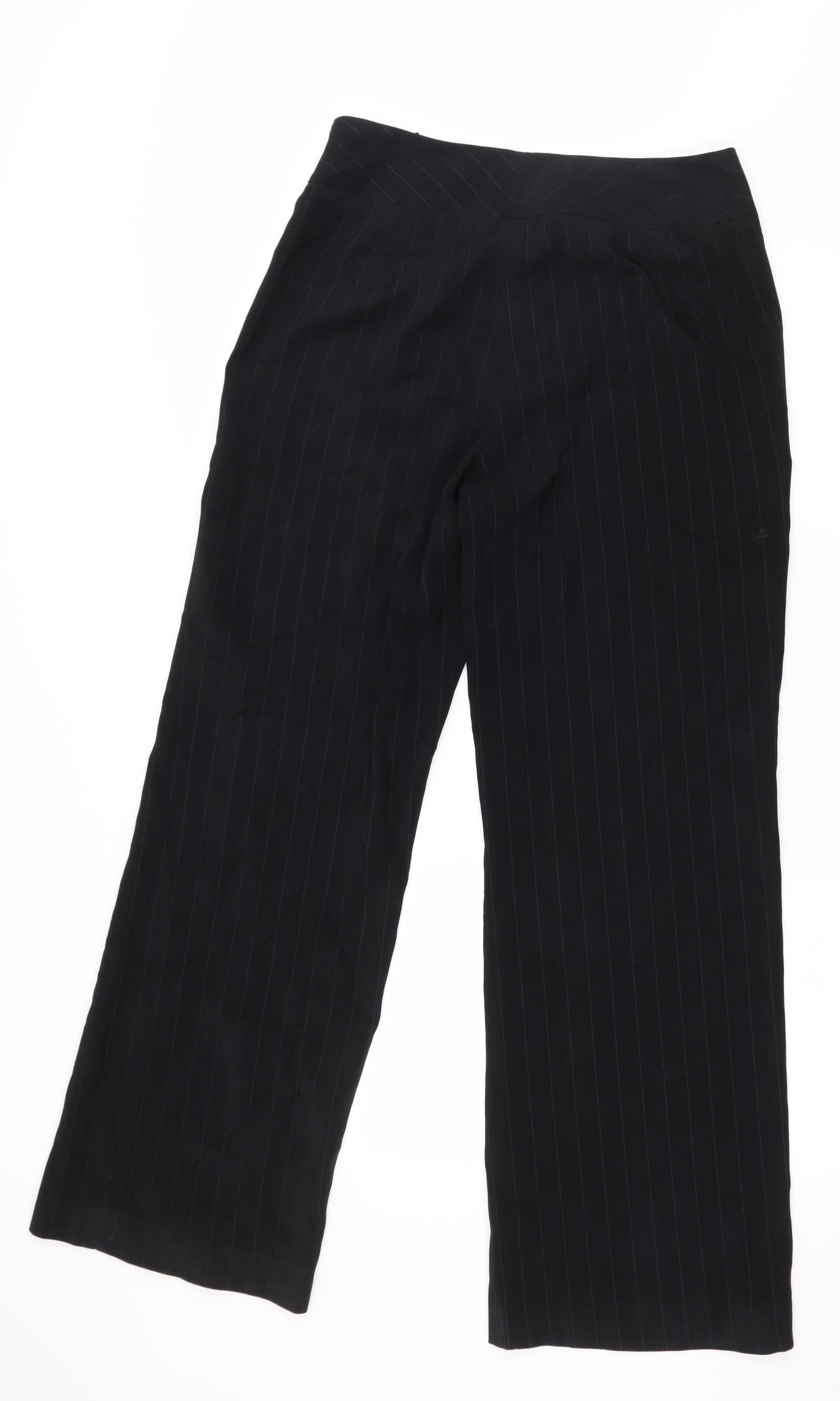 Amartanto Womens Beige Striped  Trousers  Size 12 L30 in