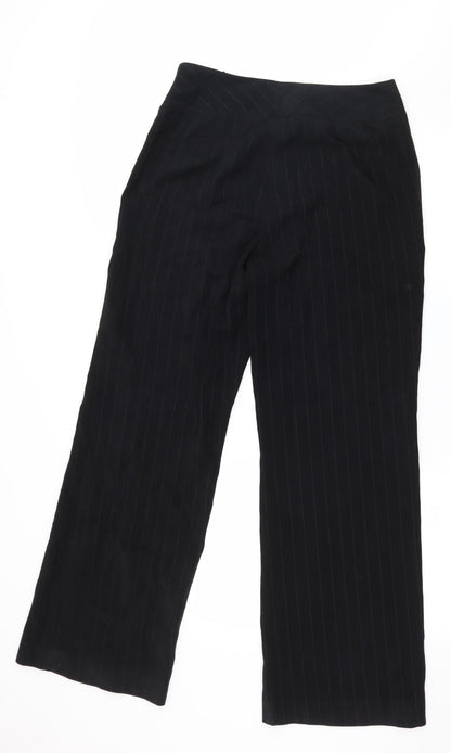 Amartanto Womens Beige Striped  Trousers  Size 12 L30 in