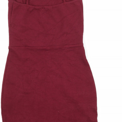 Boohoo Womens Purple   Bodycon  Size 10