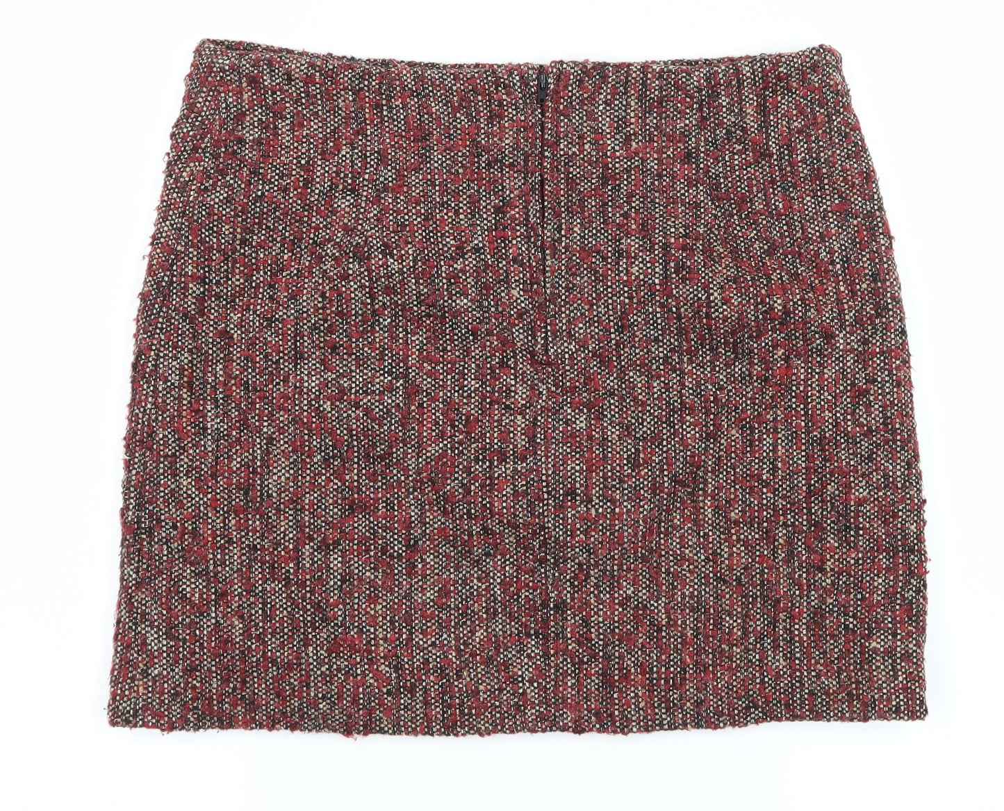 Preowrn Womens Red  Rayon A-Line Skirt Size 30 in