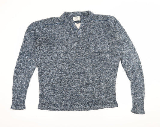 George Mens Blue  Knit Pullover Jumper Size M