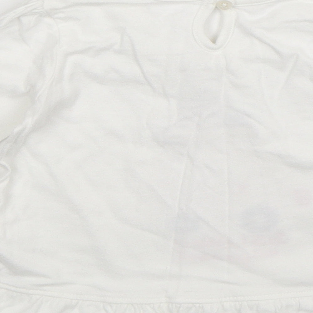 George Girls White   T-Shirt Dress  Size 12-18 Months