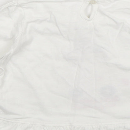 George Girls White   T-Shirt Dress  Size 12-18 Months