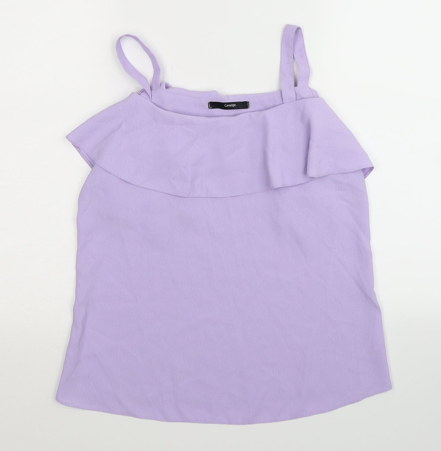 Womens UK Size 8 George Purple Basic Tank