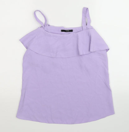 Womens UK Size 8 George Purple Basic Tank
