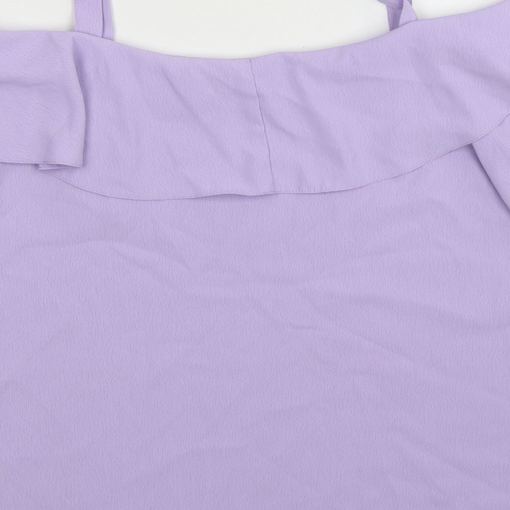 Womens UK Size 8 George Purple Basic Tank