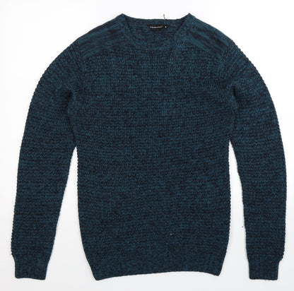 Cedar Wood State Mens Blue  Knit Pullover Jumper Size S