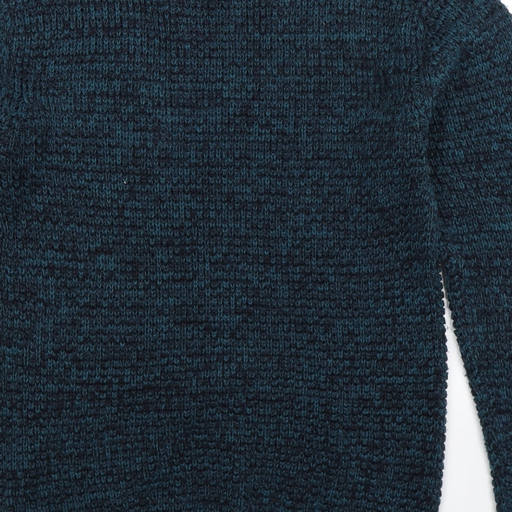 Cedar Wood State Mens Blue  Knit Pullover Jumper Size S