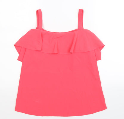 Womens UK Size 8 George Pink Basic Tank